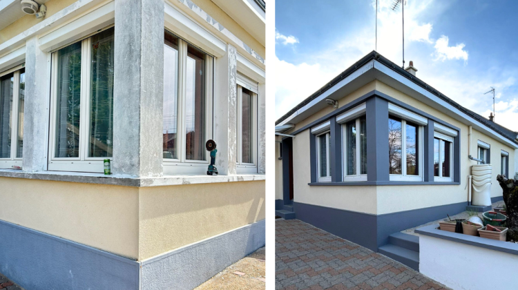 peinture facade - Ravalement Le Mans
